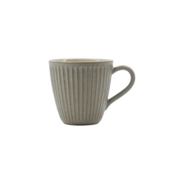 Tasse Pleat Gris/Marron