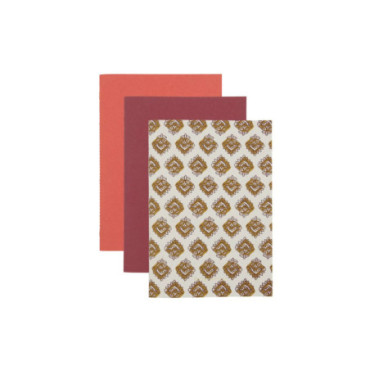 Carnet Write Beige/Burgundy/Orange