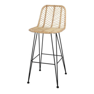 Tabouret De Cuisine En Rotin Medea