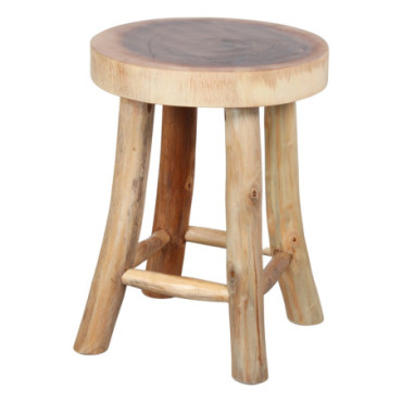 Tabouret Bas En Bois Manao