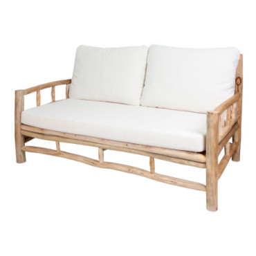 Banc En Bois Avec Coussins Paniol