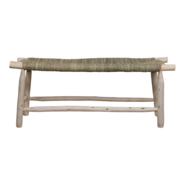 Banc En Bois Et En Fibres Naturelles Bifase