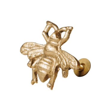 Bouton De Porte Abeille Dorée