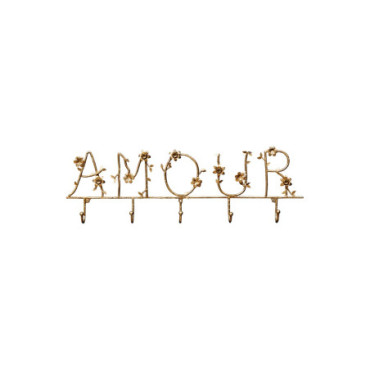 Porte Manteau Mural Amour Fleuri