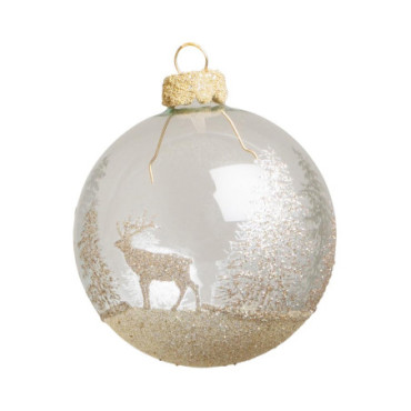 Boule De Noel En Verre Laponie