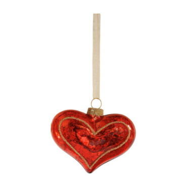 Boule De Noel Coeur Rouge Cupidon