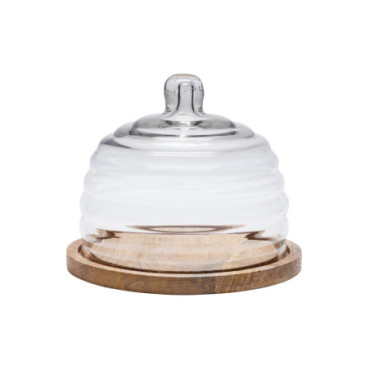 Cloche Sur Plateau Rond Bee