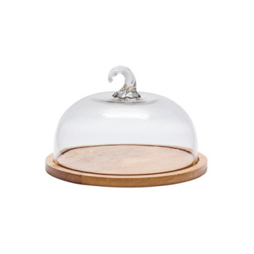 Cloche Sur Plateau Rond Country