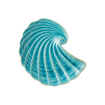 Grande Assiette Aqua Coquillage