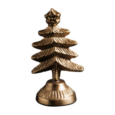 Petit Porte Nom Doré Sapin De Noël