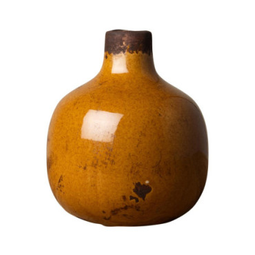 Petit Vase Marron Glacé