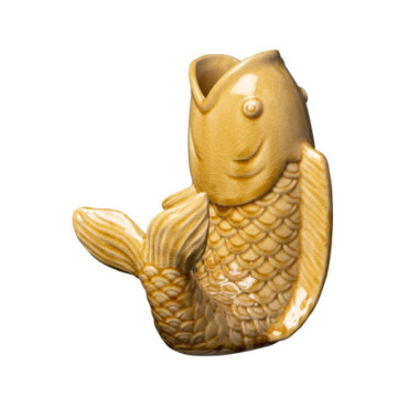 Petit Vase Poisson Moutarde