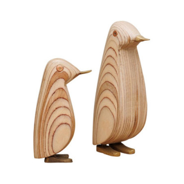 Pingouins En Bois x2