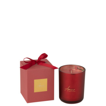 Bougie Parfumee Amour Rouge Large -65Heures