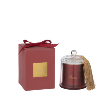 Bougie Parfumee Cloche Amour Rouge S - 30Heures