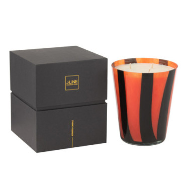 Bougie Parfumee Noa Lignes Orange Large-95Heures