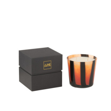 Bougie Parfumee Noa Lignes Orange S-50Heures