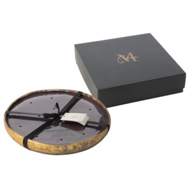 Bougie Senteur M-Chic Verre Or / Noir Xl-35H