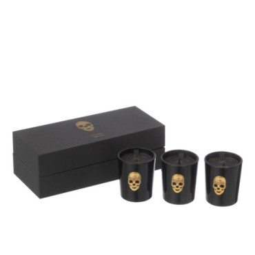 Bougies Parfumees Crane Nuit Noire - 16Heures x3