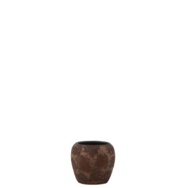 Cache-pot rond Terrabrown / Rust M