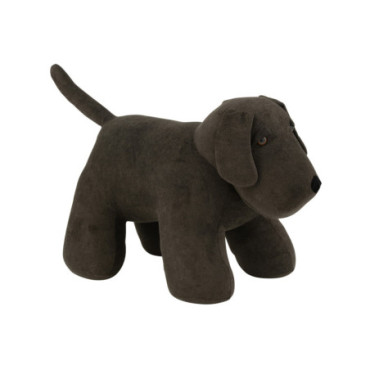 Cale-Porte Chien Bouclé Gris Foncé