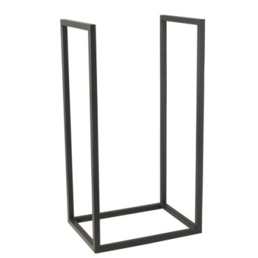 Porte Buches Rony Metal Noir