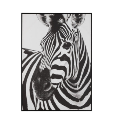 Deco Murale Zebre Toile / Plastique Noir / Blanc