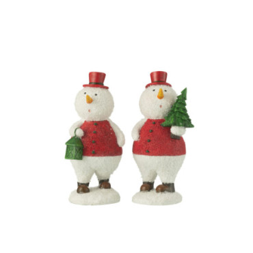 Bonhomme De Neige Arbre + Lanterne Mix Large