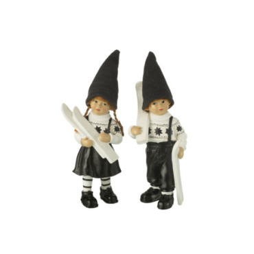 Enfants Ski Resin Noir / Blanc Large