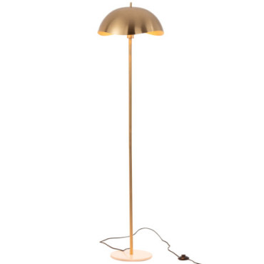 Lampadaire Metal / Marbre Or