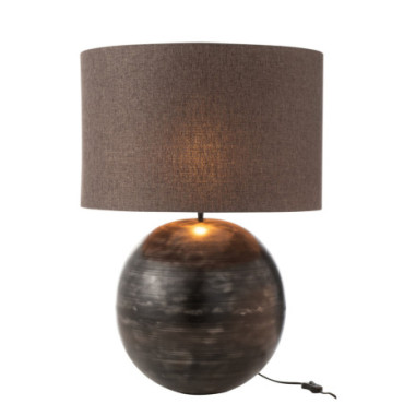 Lampe Bol Metal Noir Large