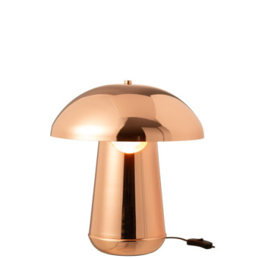 Lampe Champignon Metal Cuivre