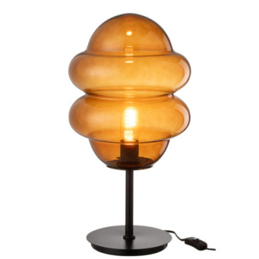 Lampe Cuillere Miel Verre Marron