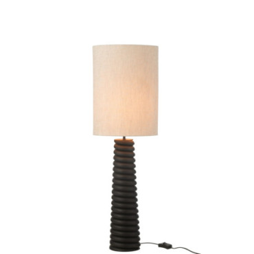 Lampe Filetage Bois D'Ailanthus