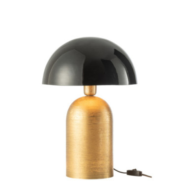 Lampe Mush Metal Or / Noir