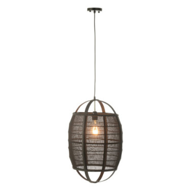 Lampe Suspendue Ion Lin / Bambou Noir S