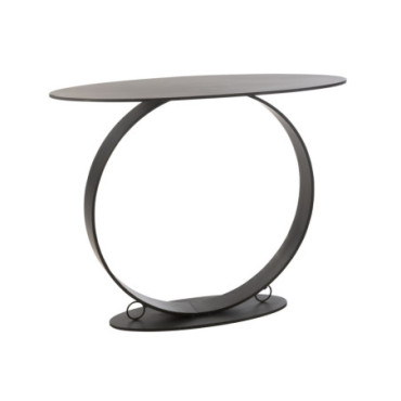 Console Cercle Fer Noir