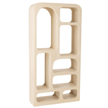 Etagere Cave Bois De Manguier Beige