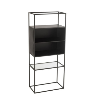 Etagere Metal / Verre Noir