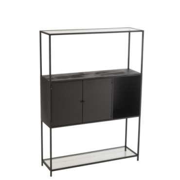 Etagere Metal / Verre Noir