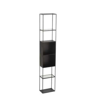 Etagere Ricard Metal / Verre Noir