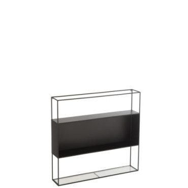 Etagere Seen Metal / Verre Noir