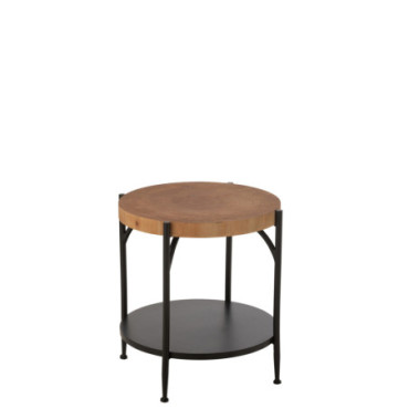 Table Gigogne Bio Mdf / Fer Noir / Naturel