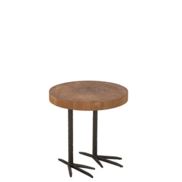 Tabouret Canard Mdf / Fer Naturel Noir