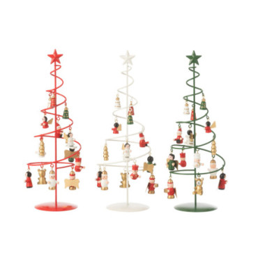 Arbre De Noel + Figurines Tourbillon Metal Mix