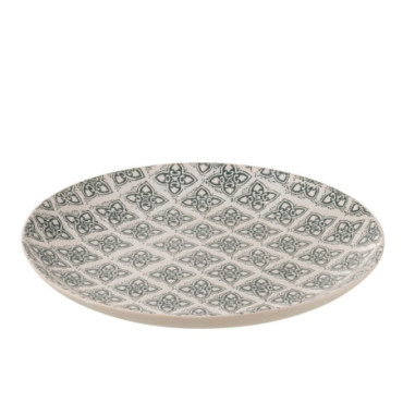 Assiette Decorative Kousa Porcelaine Bleu / Blanc