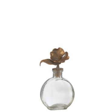 Bouteille Fleur Verre / Metalor