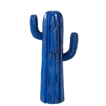 Cactus Polyresine Bleu Large