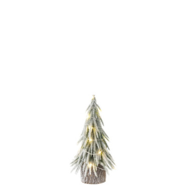 Sapin De Noel A + Led Artificiel Neige Vert S