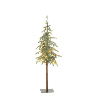 Sapin De Noel C + Led Artificiel Neige Vert S